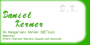 daniel kerner business card